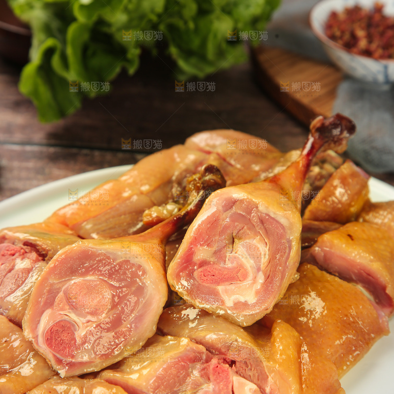 深底上的风干鸭