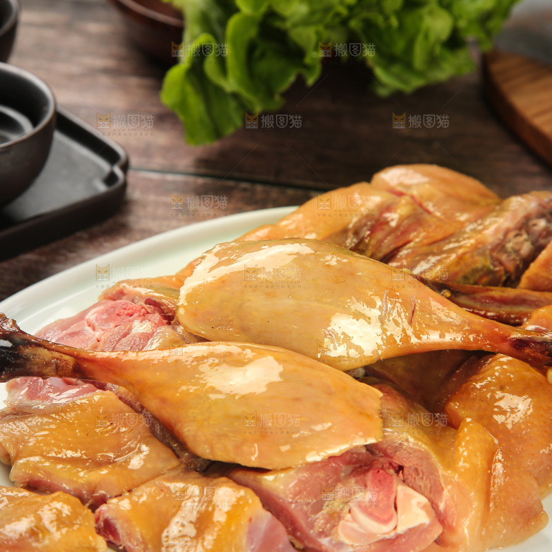 深底上的风干鸭