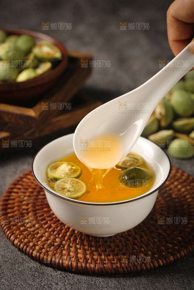 深底上的冻干小青桔