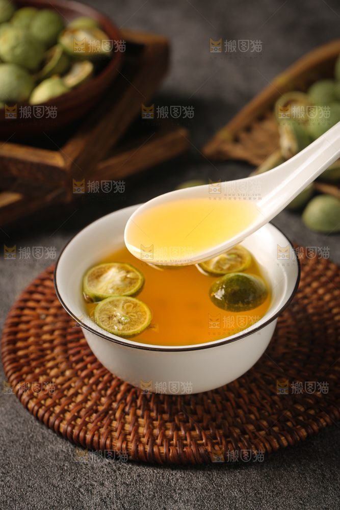 深底上的冻干小青桔