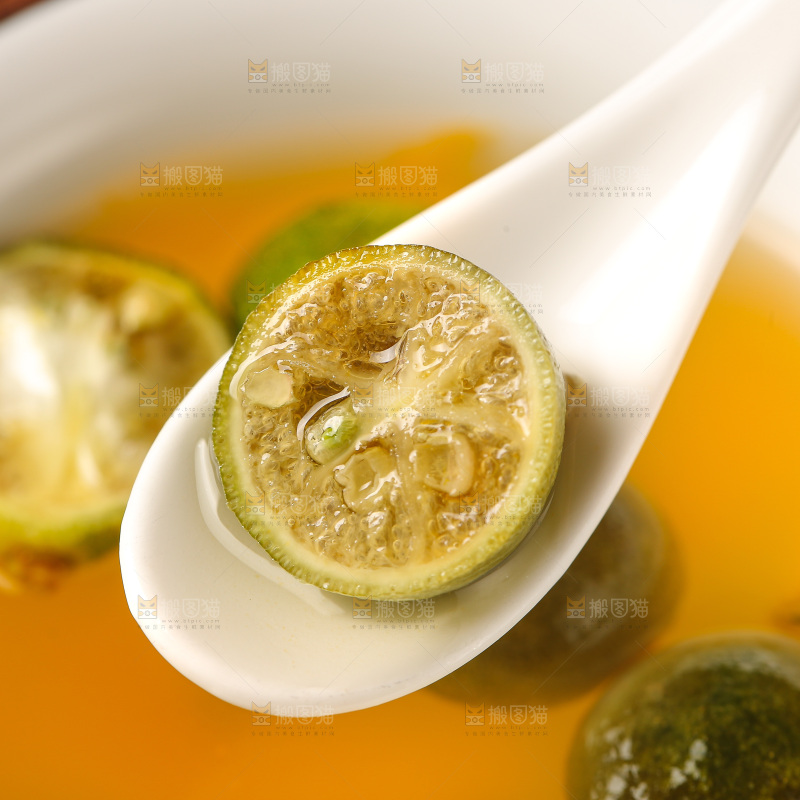 深底上的冻干小青桔
