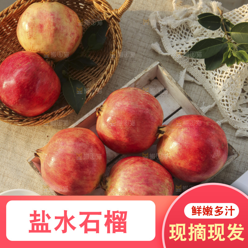 浅底上的盐水石榴