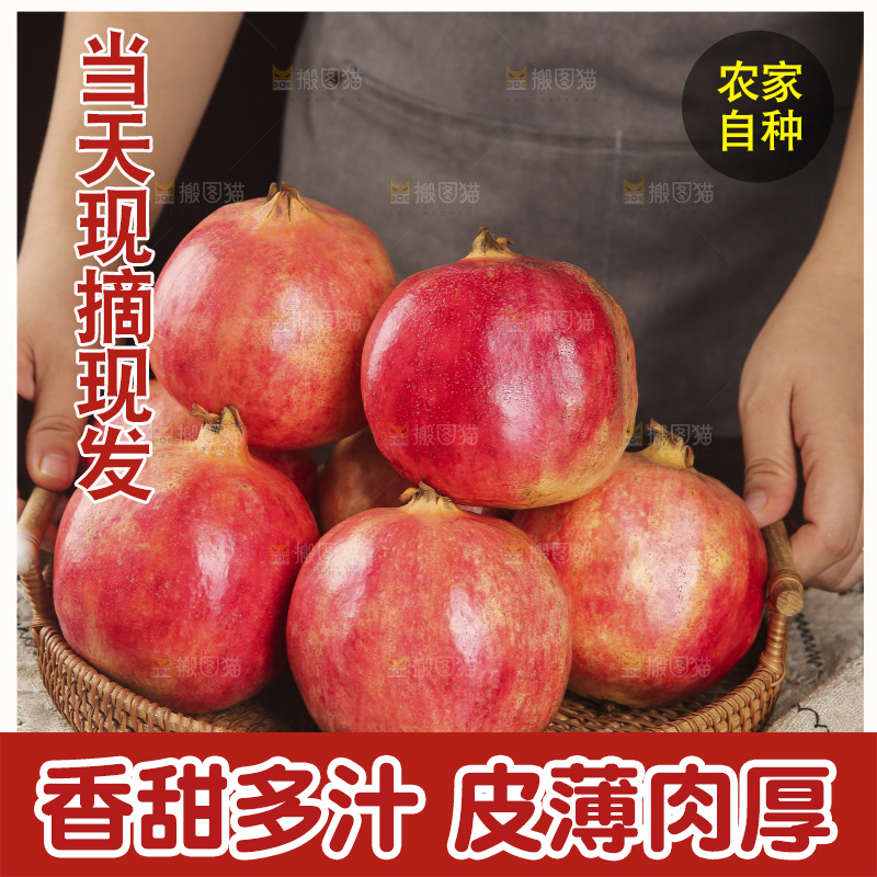 深底上的盐水石榴
