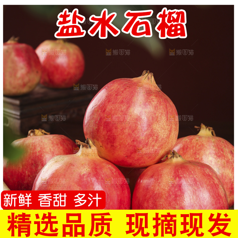 深底上的盐水石榴