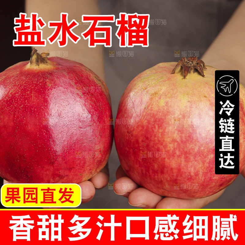 深底上的盐水石榴