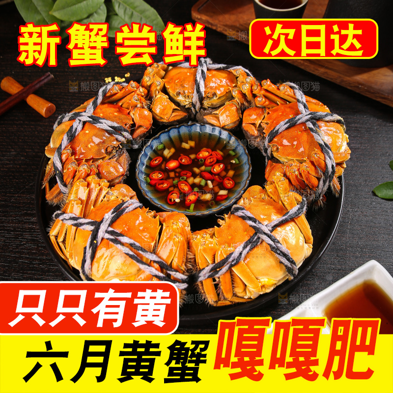 深底上的大闸蟹
