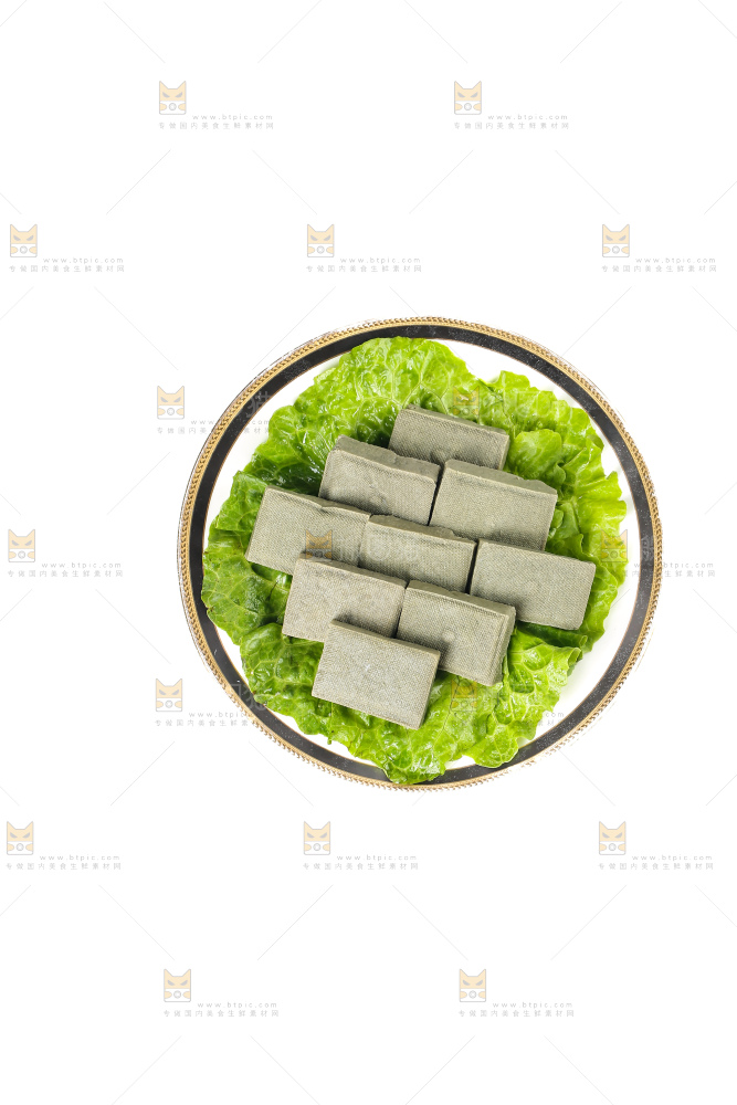 白底上的黑包浆豆腐