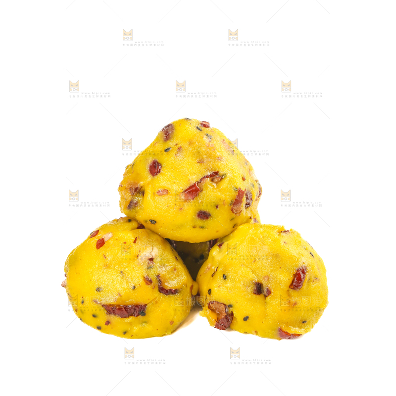 白底上的大黄米窝窝头