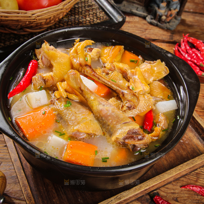 碗里的风干鸡汤