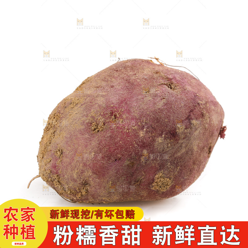 白底上的鸡蛋薯