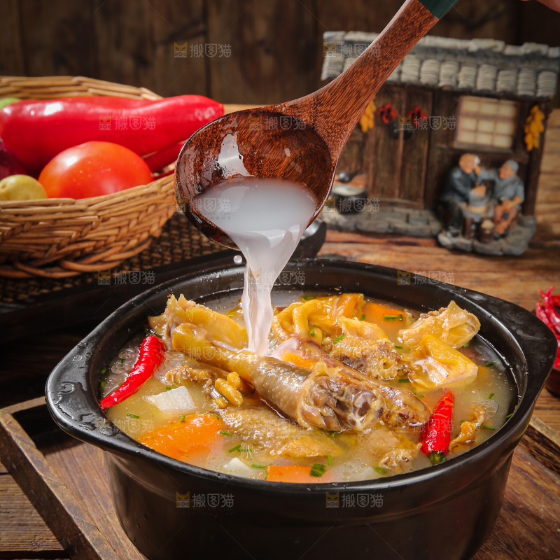 碗里的风干鸡汤