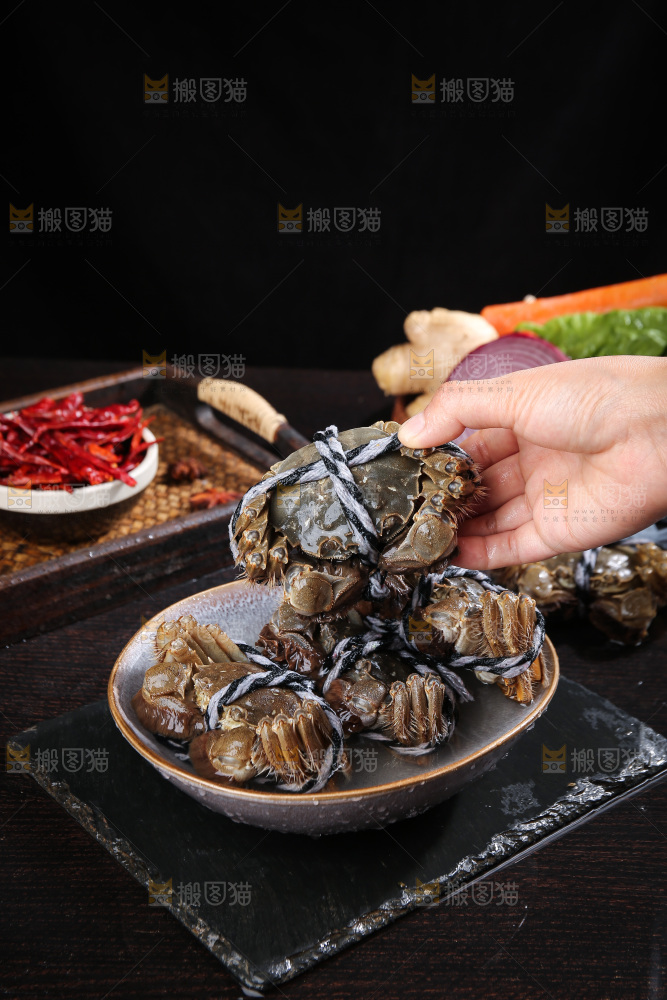 深底上的阳澄湖大闸蟹