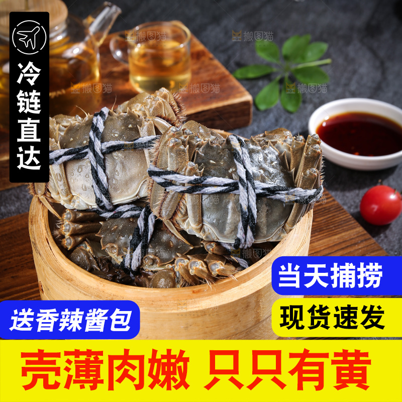 深底上的大闸蟹