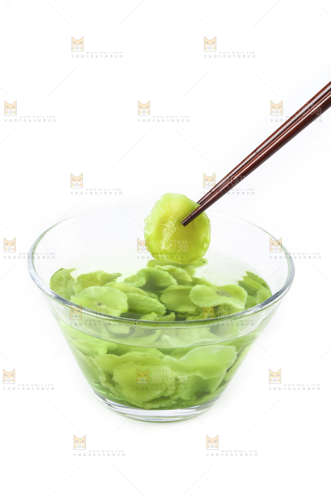 白底上的莴笋干