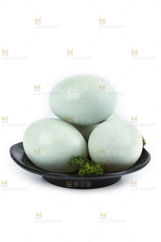 白底上的鸭蛋