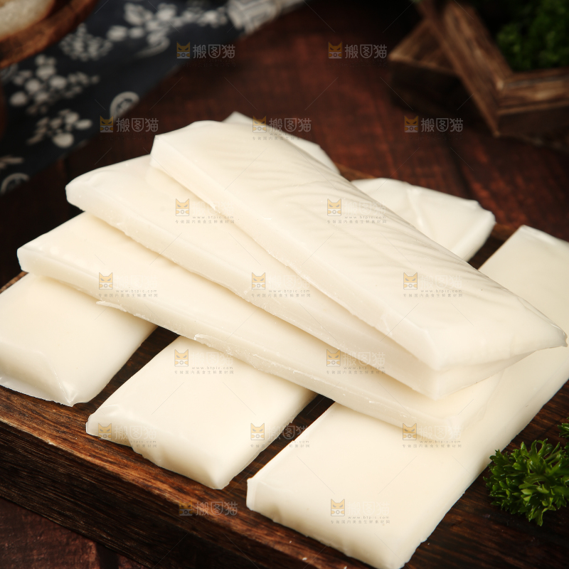 深底上的脆皮年糕