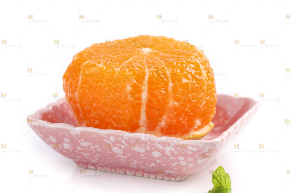 白底上的爱媛果冻橙