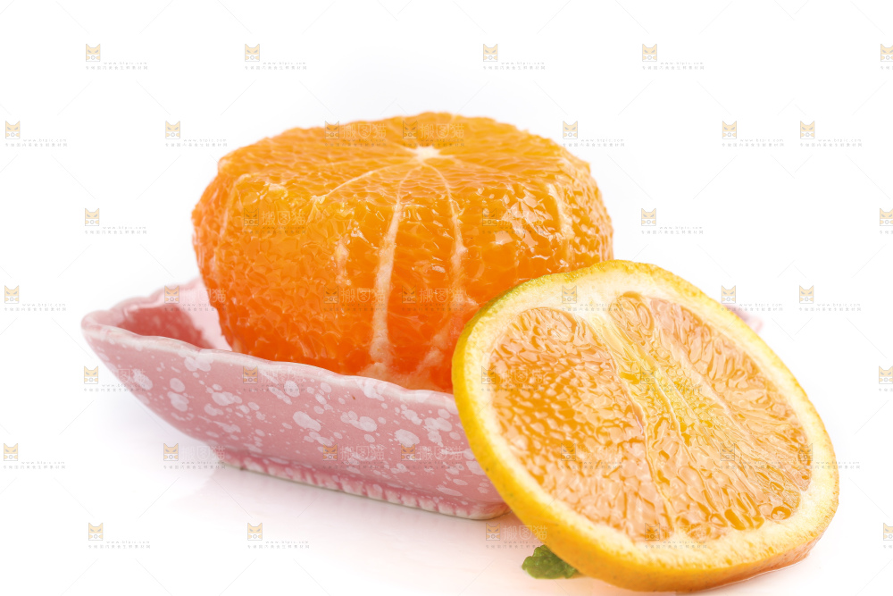 白底上的爱媛果冻橙