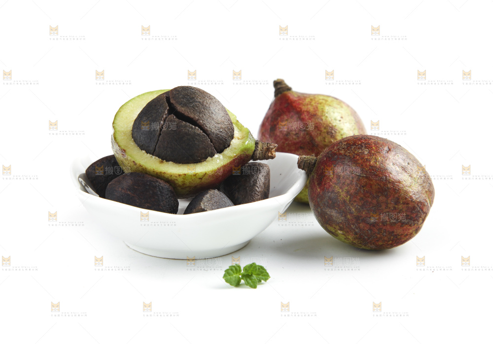 白底上的茶籽