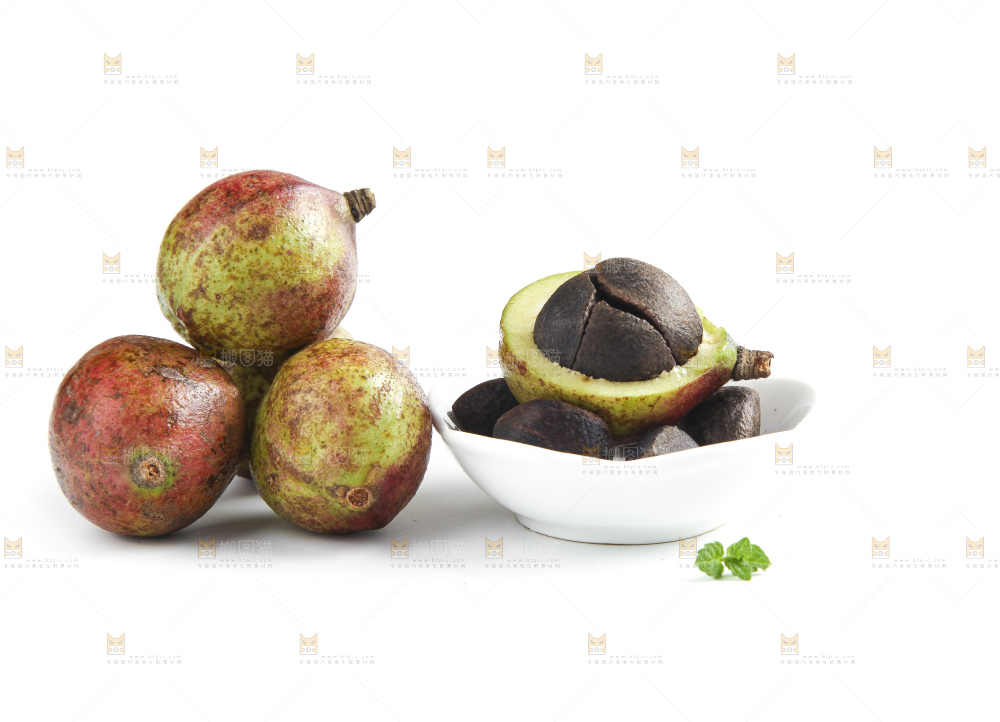 白底上的茶籽