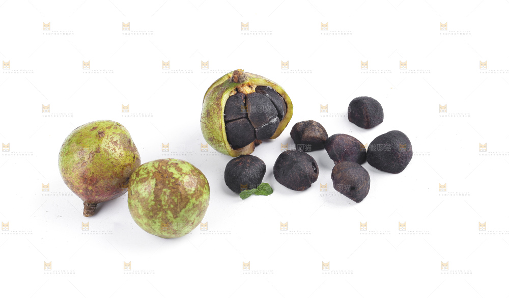 白底上的茶籽