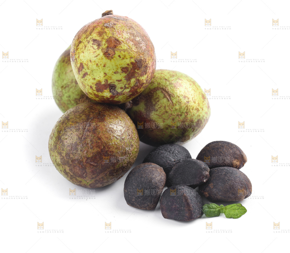 白底上的茶籽