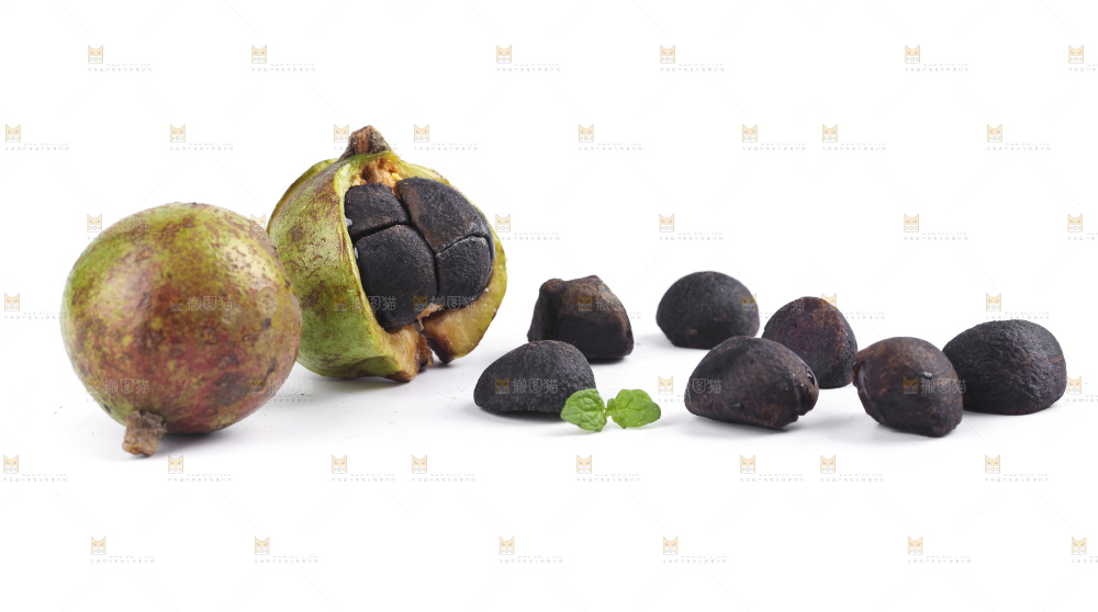 白底上的茶籽