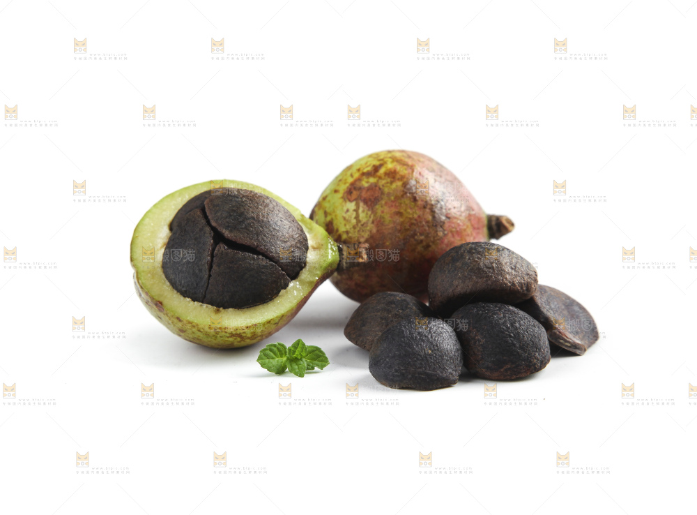 白底上的茶籽