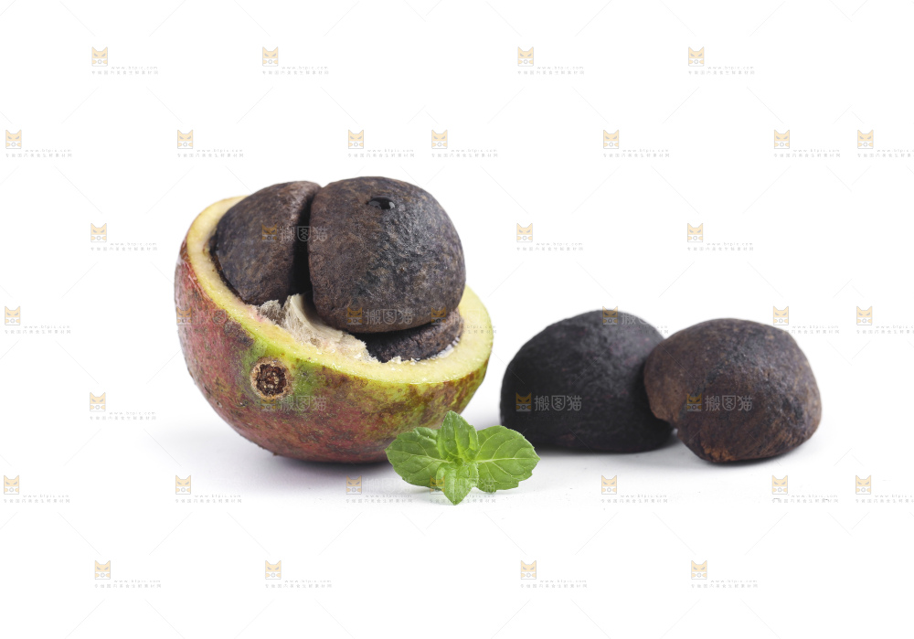 白底上的茶籽