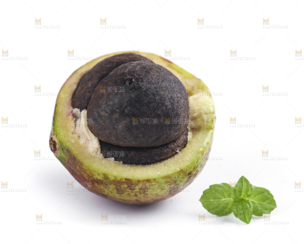 白底上的茶籽