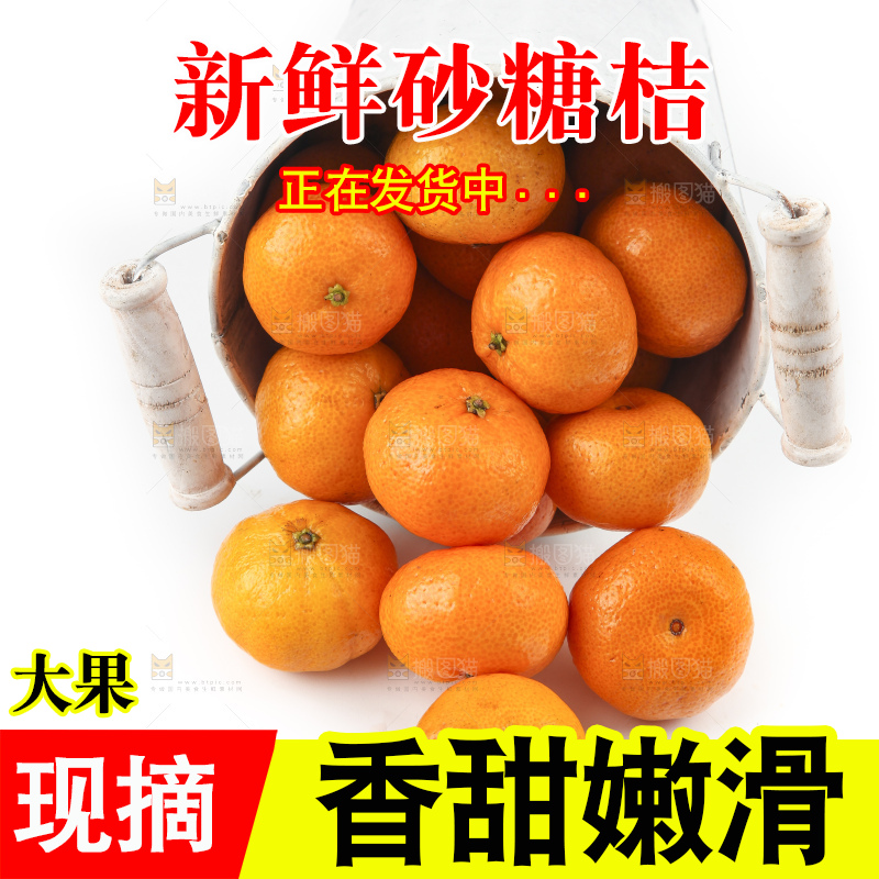 白底上的砂糖桔