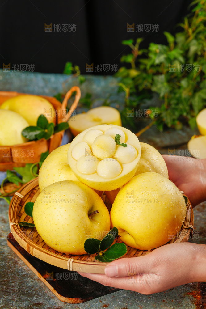 深底上的王林苹果