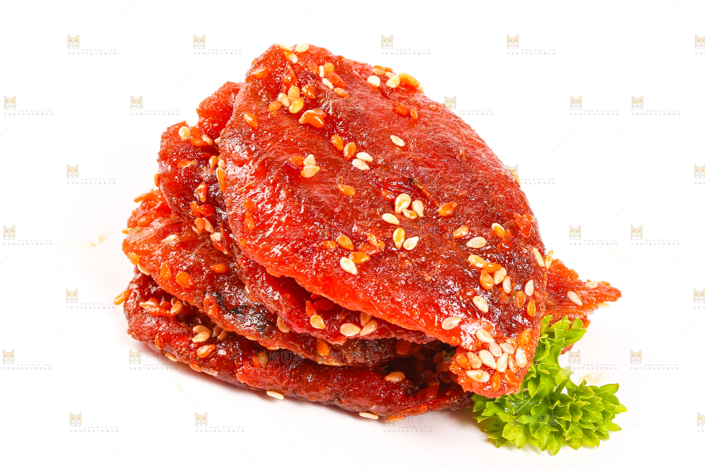 白底上的蜜汁红娘鱼