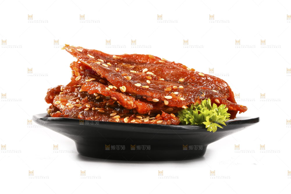白底上的蜜汁红娘鱼