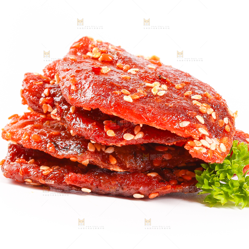 白底上的蜜汁红娘鱼