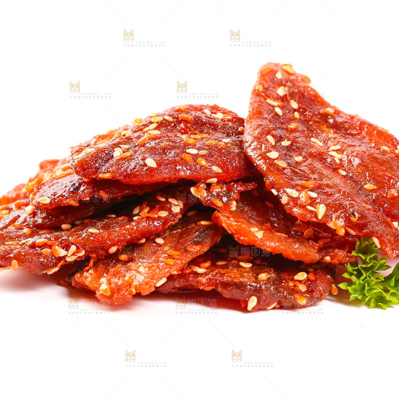 白底上的蜜汁红娘鱼