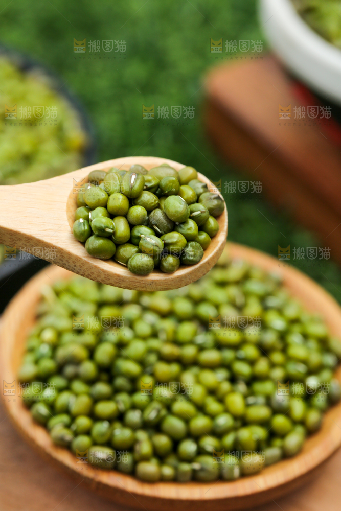 草地上的绿豆