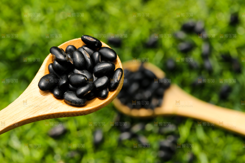 深底上的黄心黑豆