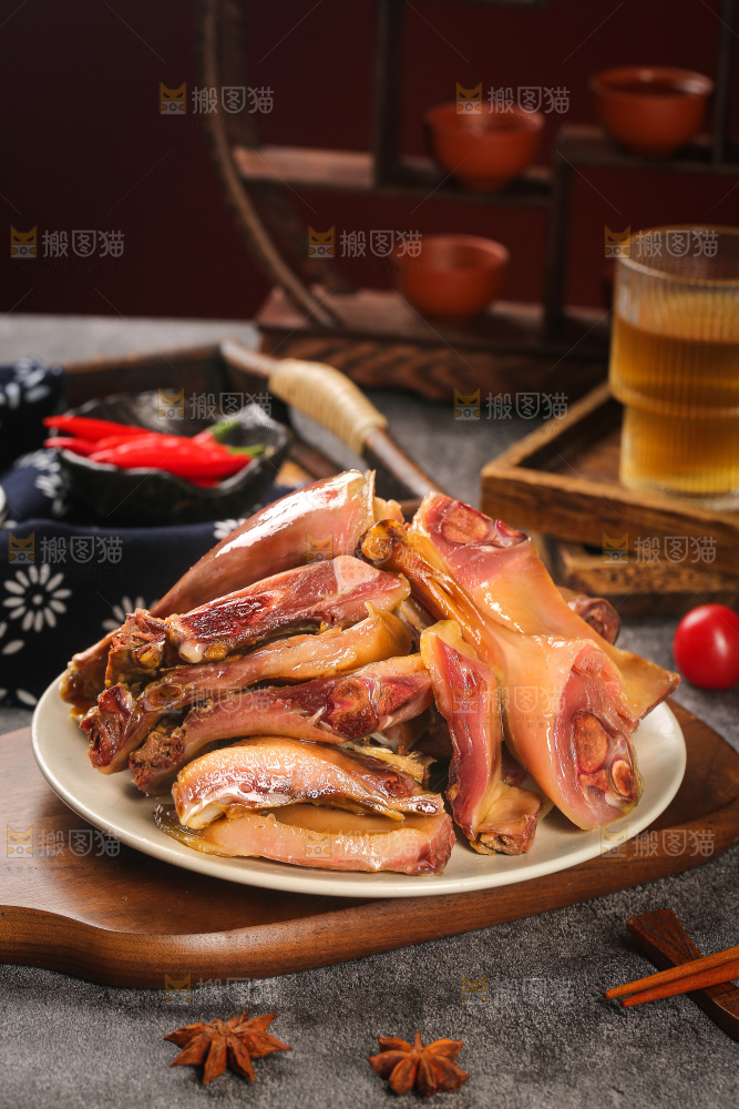 深底上的风干鸭