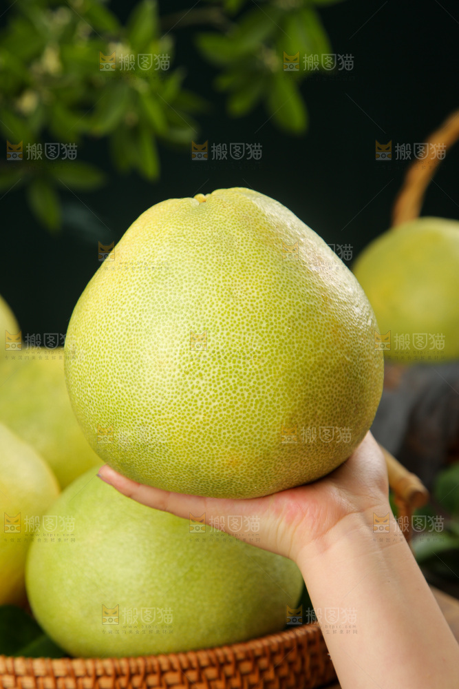 深底上的文旦柚