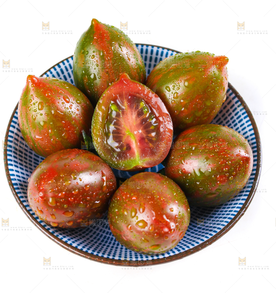 白底上的迷彩小番茄
