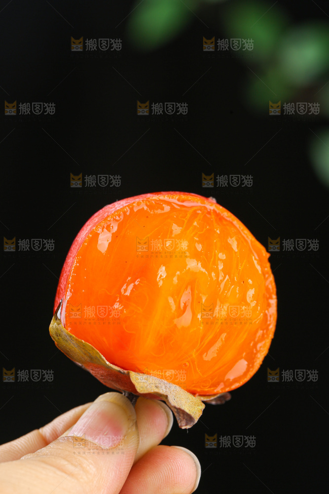 深底上的珍珠蜜柿
