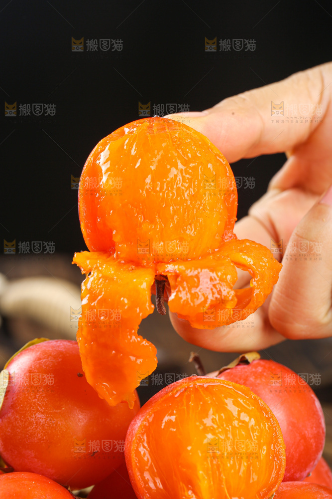 深底上的珍珠蜜柿