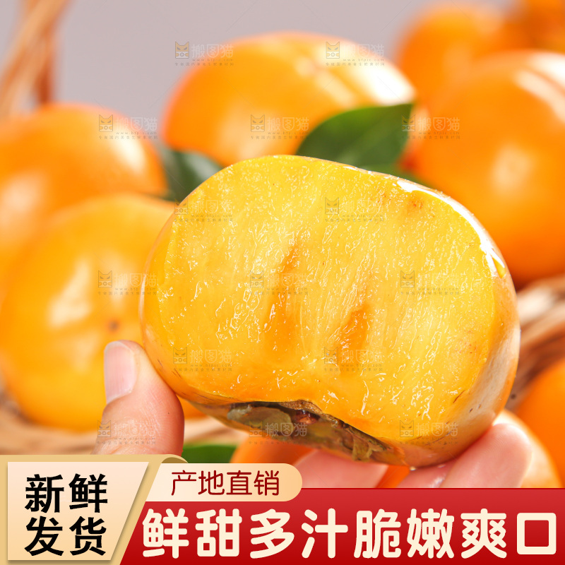 浅底上的脆柿