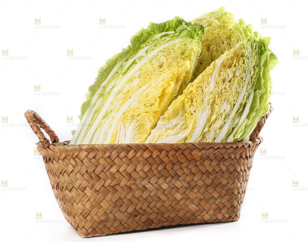 白底上的大白菜