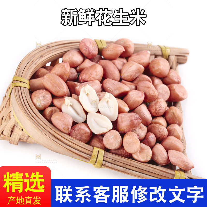 白底上的花生米