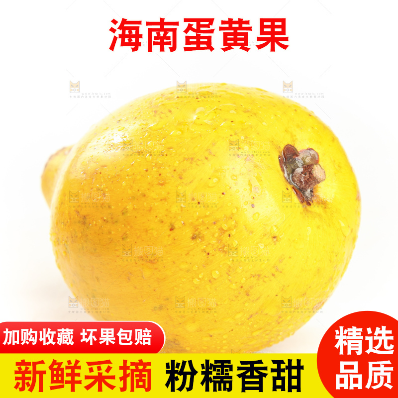 白底上的蛋黄果