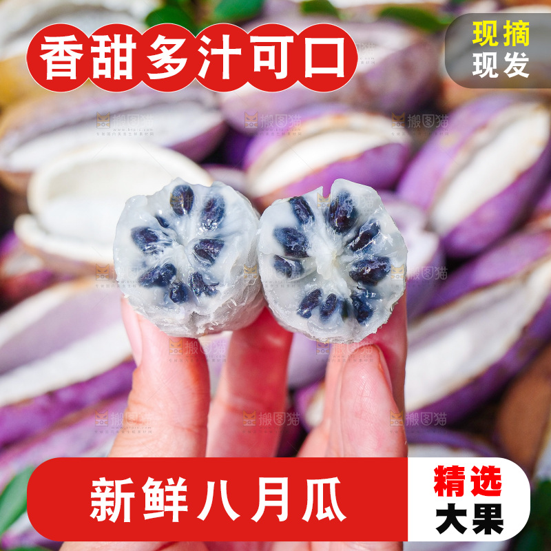 手里拿着现摘八月炸