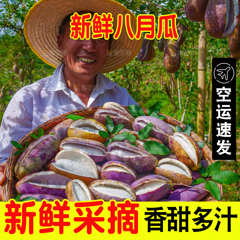 手里拿着现摘八月炸