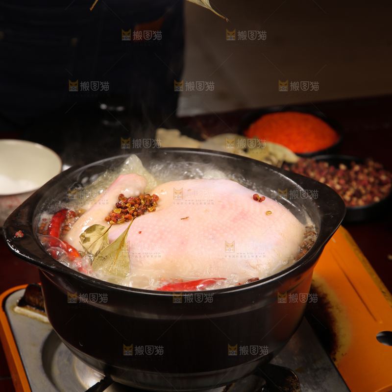 深底上的整鸡